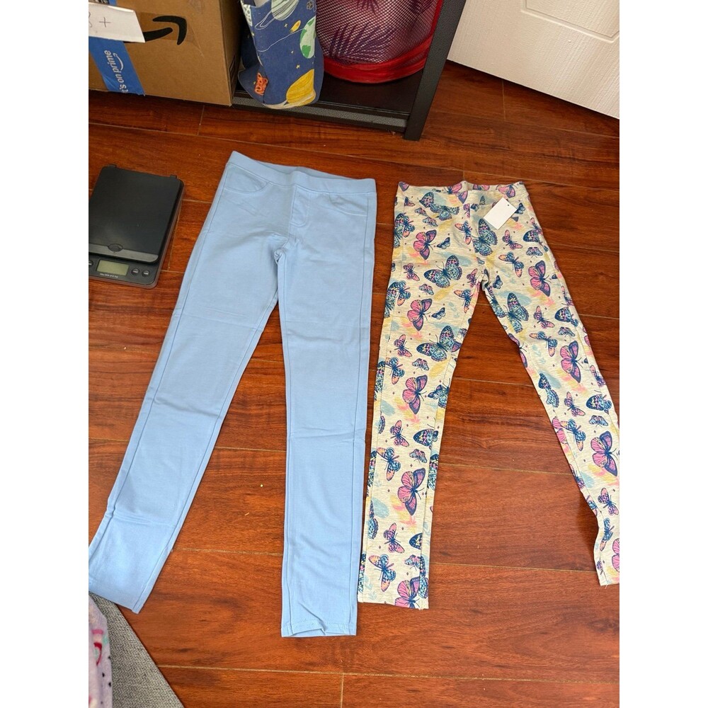 Girls Butterfly & Blue Leggings Set 12